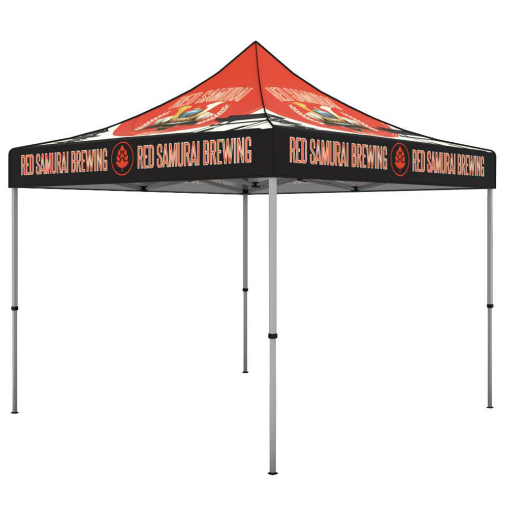 10ft Steel Canopy Tent Graphic Package Black Trim